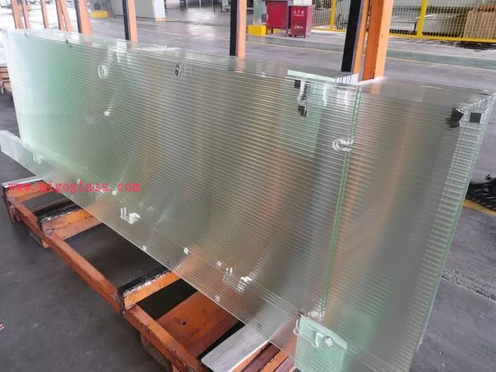 Fluted Glass Shower Door