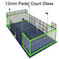 12mm ESG vè sere yo itilize pou Padel Tribinal